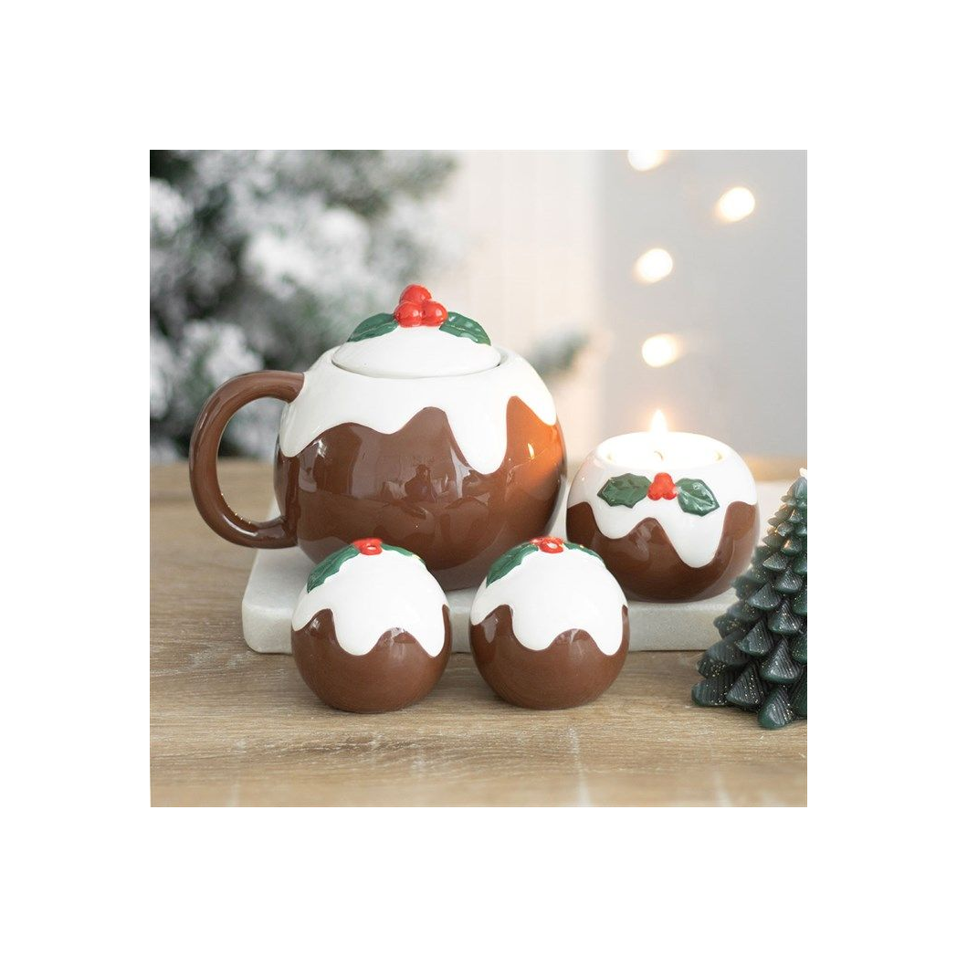 Christmas Pudding Tealight Candle Holder